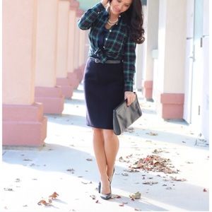 JCrew Navy Pencil ✏️ Skirt